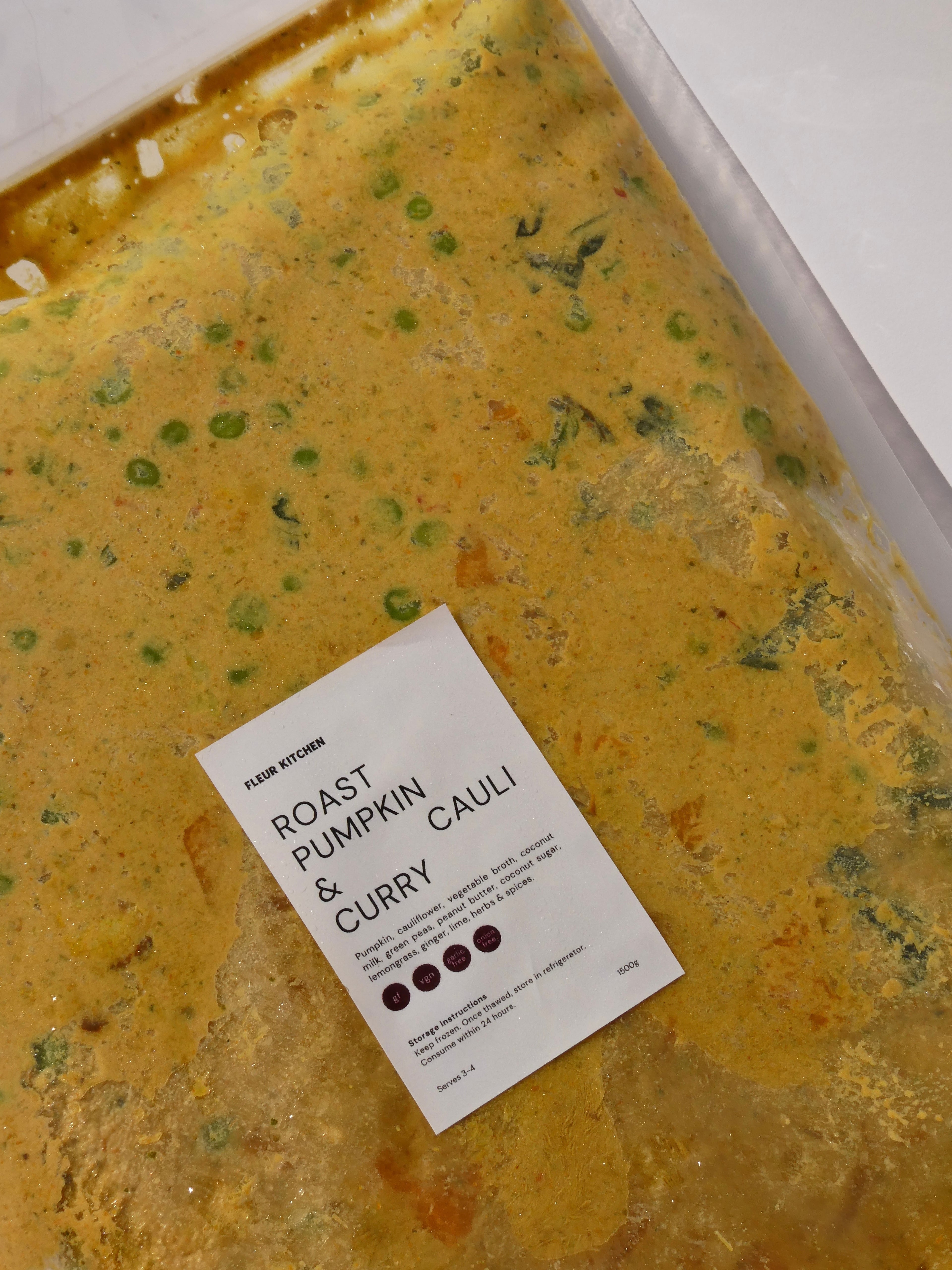 Roast Pumpkin & Cauli Curry (garlic & onion free)