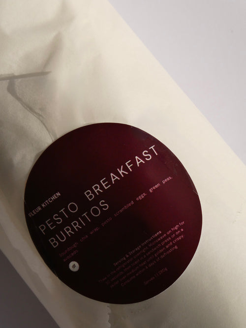 GF Pesto Breakfast Burritos