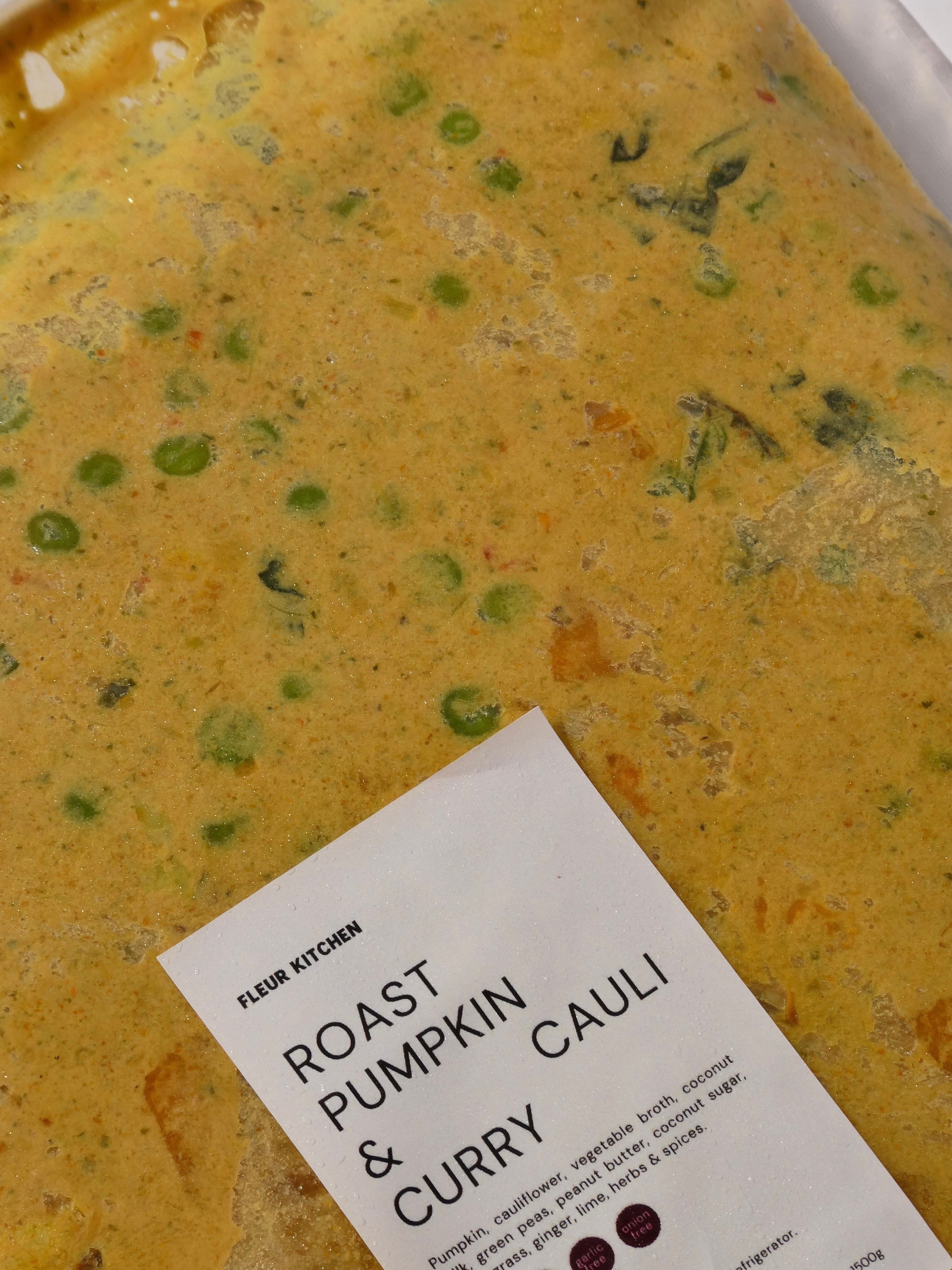 Roast Pumpkin & Cauli Curry (garlic & onion free)